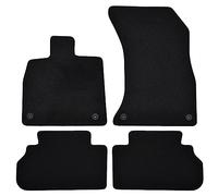 J&J AUTOMOTIVE Tapis de Sol de qualité supérieure Noir pour Audi Q5 2017-2024 4pcs, Ajustement Précis, Base Antidérapante, Zone des Pédales Renforcée