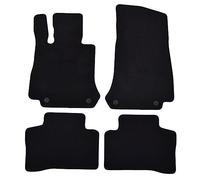 J&J AUTOMOTIVE | Tapis de Sol de qualité supérieure Noir pour GLC C253, X253 2015-2022 4 pcs, Ajustement Précis, Base Antidérapante, avec Attaches