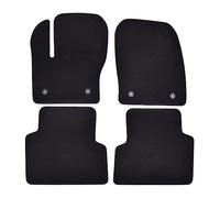 J&J AUTOMOTIVE | Tapis de Sol de qualité supérieure Noir pour Kuga 2013-2017 4 pcs, Ajustement Précis, Base Antidérapante, avec Attaches