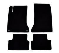 J&J AUTOMOTIVE Tapis de Sol de qualité supérieure Noir pour Mercedes CLA C117 2013-2018 4pcs, Ajustement Précis, Base Antidérapante, Zone des Pédales Renforcée