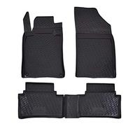 J&J AUTOMOTIVE | Tapis De Sol en Caoutchouc 3D Exclusive Compatible avec 508 2011-2018, Bord Haut, Noir, Antidérapant, Toutes Saisons