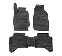 J&J AUTOMOTIVE | Tapis De Sol en Caoutchouc 3D Exclusive Compatible avec D-Max 2012-2019, Bord Haut, Noir, Antidérapant, Toutes Saisons