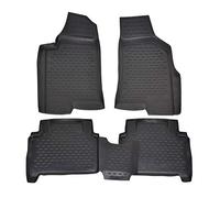 J&J AUTOMOTIVE | Tapis De Sol en Caoutchouc 3D Exclusive Compatible avec Hummer H3 2005-2010, Bord Haut, Noir, Antidérapant, Toutes Saisons