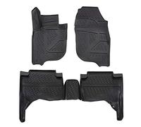 J&J AUTOMOTIVE | Tapis De Sol en Caoutchouc 3D Exclusive Compatible avec L-200 4-Porte 2015-2019, Bord Haut, Noir, Antidérapant, Toutes Saisons