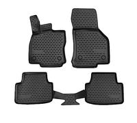 J&J AUTOMOTIVE | Tapis De Sol en Caoutchouc 3D Exclusive Compatible avec Octavia 4 Depuis 2020 4pcs, Bord Haut, Noir, Antidérapant, Toutes Saisons