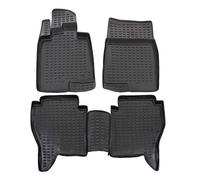 J&J AUTOMOTIVE | Tapis De Sol en Caoutchouc 3D Exclusive Compatible avec Pajero 2006-2015, Bord Haut, Noir, Antidérapant, Toutes Saisons