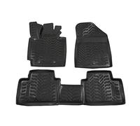 J&J AUTOMOTIVE | Tapis De Sol en Caoutchouc 3D Exclusive Compatible avec Soul 2014-2020, Bord Haut, Inodore, Noir, Antidérapant, Toutes Saisons