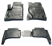 J&J AUTOMOTIVE | Tapis De Sol en Caoutchouc 3D Exclusive Compatible avec Touareg 2002-2010, Bord Haut, Inodore, Noir, Antidérapant, Toutes Saisons