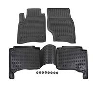 J&J AUTOMOTIVE | Tapis De Sol en Caoutchouc 3D Exclusive Compatible avec Touareg/Cayenne 2002-2010, Bord Haut, Noir, Antidérapant, Toutes Saisons