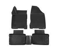 J&J AUTOMOTIVE | Tapis De Sol en Caoutchouc 3D Exclusive Compatible avec Vesta Depuis 2015, Bord Haut, Inodore, Noir, Antidérapant, Toutes Saisons