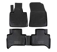 J&J AUTOMOTIVE | Tapis De Sol en Caoutchouc 3D Exclusive Compatible avec X5 E53 2000-2006, Bord Haut, Noir, Antidérapant, Toutes Saisons