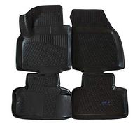 J&J AUTOMOTIVE Tapis de Sol en Caoutchouc 3D Exclusive pour Land Rover Evoque 2011-2018, Bord Haut, Noir, Antidérapant, Toutes Saisons, Ajustement Spécifique sur Mesure