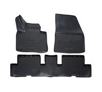 J&J AUTOMOTIVE | Tapis De Sol en Caoutchouc TPE Toutes Saisones pour C4 Grand Picasso Depuis 2014 / Grand Spacetourer Depuis 2018 Système de Fixation Bord Haut Noir Antidérapant Toutes Saisons