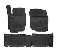 J&J AUTOMOTIVE | Tapis De Sol en Caoutchouc TPE Toutes Saisones pour Rav4 4 2012-2018 Système de Fixation Bord Haut Noir Antidérapant Toutes Saisons