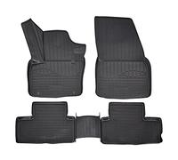 J&J AUTOMOTIVE | Tapis De Sol en Caoutchouc TPE Toutes Saisones pour XC40 Depuis 2017 Système de Fixation Bord Haut Noir Antidérapant Toutes Saisons