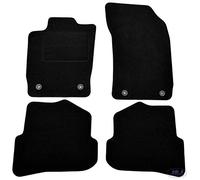 J&J AUTOMOTIVE Tapis de Sol en Velours Noir sur Mesure pour Audi A1 2010-2018, Ajustement Précis, Base Antidérapante, Zone des Pédales Renforcée