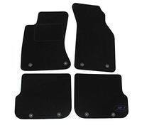 J&J AUTOMOTIVE Tapis de Sol en Velours Noir sur Mesure pour Audi A4 B5 1995-2000, Ajustement Précis, Base Antidérapante, Zone des Pédales Renforcée
