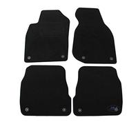 J&J AUTOMOTIVE Tapis de Sol en Velours Noir sur Mesure pour Audi A6 C5 1997-2004, Ajustement Précis, Base Antidérapante, Zone des Pédales Renforcée