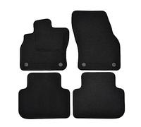 J&J AUTOMOTIVE Tapis de Sol en Velours Noir sur Mesure pour Audi Q3 Depuis 2018 4pcs, Ajustement Précis, Base Antidérapante, Zone des Pédales Renforcée
