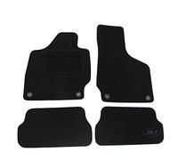 J&J AUTOMOTIVE Tapis de Sol en Velours Noir sur Mesure pour Audi TT 8J 2006-2014, Ajustement Précis, Base Antidérapante, Zone des Pédales Renforcée