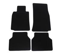 J&J AUTOMOTIVE Tapis de Sol en Velours Noir sur Mesure pour BMW Série 5 E39 1996-2003, Ajustement Précis, Base Antidérapante, Zone des Pédales Renforcée