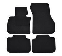 J&J AUTOMOTIVE Tapis de Sol en Velours Noir sur Mesure pour BMW X2 F39 2018-2023 4pcs, Ajustement Précis, Base Antidérapante, Zone des Pédales Renforcée