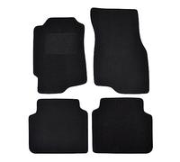 J&J AUTOMOTIVE Tapis de Sol en Velours Noir sur Mesure pour Honda Civic 1992-1996 (4 Porte) 4pcs, Ajustement Précis, Base Antidérapante, Zone des Pédales Renforcée