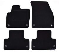 J&J AUTOMOTIVE Tapis de Sol en Velours Noir sur Mesure pour Land Rover Range Rover Evoque 2011-2018, Ajustement Précis, Base Antidérapante, Zone des Pédales Renforcée