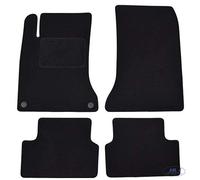 J&J AUTOMOTIVE Tapis de Sol en Velours Noir sur Mesure pour Mercedes CLA C117 2013-2019, Ajustement Précis, Base Antidérapante, Zone des Pédales Renforcée