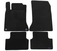 J&J AUTOMOTIVE Tapis de Sol en Velours Noir sur Mesure pour Mercedes W176 2013-2018, Ajustement Précis, Base Antidérapante, Zone des Pédales Renforcée