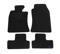 J&J AUTOMOTIVE Tapis de Sol en Velours Noir sur Mesure pour Mini Mini Cooper 2001-2006, Ajustement Précis, Base Antidérapante, Zone des Pédales Renforcée