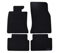 J&J AUTOMOTIVE Tapis de Sol en Velours Noir sur Mesure pour Mini Mini Cooper 2006-2010, Ajustement Précis, Base Antidérapante, Zone des Pédales Renforcée