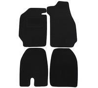 J&J AUTOMOTIVE Tapis de Sol en Velours Noir sur Mesure pour Porsche 911 SC 1978-1983 4pcs, Ajustement Précis, Base Antidérapante, Zone des Pédales Renforcée