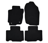 J&J AUTOMOTIVE Tapis de Sol en Velours Noir sur Mesure pour Toyota RAV-4 2013-2018 4pcs, Ajustement Précis, Base Antidérapante, Zone des Pédales Renforcée
