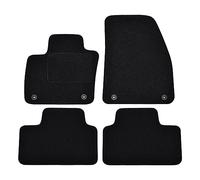 J&J AUTOMOTIVE Tapis de Sol en Velours Noir sur Mesure pour Volvo XC40 Depuis 2018 4pcs, Ajustement Précis, Base Antidérapante, Zone des Pédales Renforcée