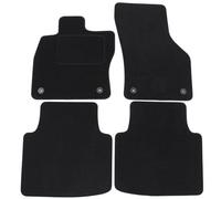 J&J AUTOMOTIVE | Tapis De Sol Noir Velours pour Arteon Depuis 2017 4pcs, Ajustement précis, Base Antidérapante, Renforcée dans la Zone de la Pédale