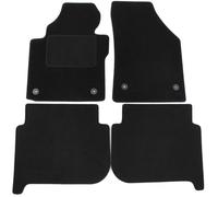 J&J AUTOMOTIVE | Tapis De Sol Noir Velours pour Yaris 1998-2005 3/5 Portes 4pcs, Ajustement précis, Base Antidérapante, Renforcée dans la Zone de la Pédale