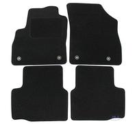 J&J AUTOMOTIVE | Tapis De Sol Noir Velours sur Mesure pour Astra K Depuis 2015, Base Antidérapante, Renforcée dans la Zone de la Pédale