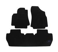 J&J AUTOMOTIVE | Tapis De Sol Noir Velours sur Mesure pour Berlingo 2008-2018, Base Antidérapante, Renforcée dans la Zone de la Pédale