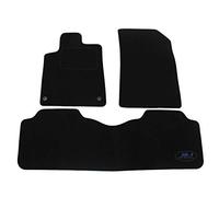 J&J AUTOMOTIVE | Tapis De Sol Noir Velours sur Mesure pour C5 2001-2008, Ajustement précis, Base Antidérapante, Renforcée dans la Zone de la Pédale