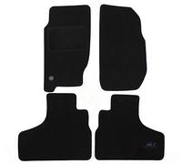 J&J AUTOMOTIVE | Tapis De Sol Noir Velours sur Mesure pour Cherokee 2001-2007, Base Antidérapante, Renforcée dans la Zone de la Pédale
