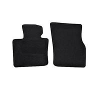 J&J AUTOMOTIVE | Tapis De Sol Noir Velours sur Mesure pour Cooper Depuis 2014 2 pcs, Base Antidérapante,Tapis conducteur renforcé, avec Attaches