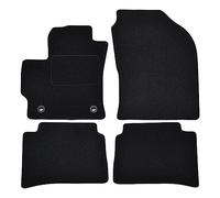 J&J AUTOMOTIVE | Tapis De Sol Noir Velours sur Mesure pour Corolla Depuis 2019 4 pcs, Base Antidérapante,Tapis conducteur renforcé, avec Attaches