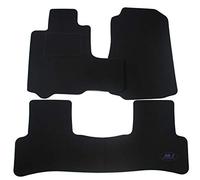 J&J AUTOMOTIVE | Tapis De Sol Noir Velours sur Mesure pour CR-V 2006-2012, Ajustement précis, Base Antidérapante, Renforcée dans la Zone de la Pédale