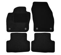 J&J AUTOMOTIVE | Tapis De Sol Noir Velours sur Mesure pour Depuis 2019 4 pcs, Base Antidérapante,Tapis conducteur renforcé, avec Attaches