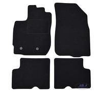 J&J AUTOMOTIVE | Tapis De Sol Noir Velours sur Mesure pour Duster 2014-2017, Base Antidérapante, Renforcée dans la Zone de la Pédale
