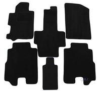 J&J AUTOMOTIVE | Tapis De Sol Noir Velours sur Mesure pour FR-V 2004-2009, Ajustement précis, Base Antidérapante, Renforcée dans la Zone de la Pédale