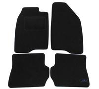 J&J AUTOMOTIVE | Tapis De Sol Noir Velours sur Mesure pour Fusion 2002-2012, Base Antidérapante, Renforcée dans la Zone de la Pédale