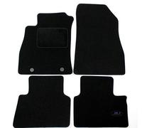 J&J AUTOMOTIVE | Tapis De Sol Noir Velours sur Mesure pour Juke 2010-2018, Ajustement précis, Base Antidérapante, Renforcée dans la Zone de la Pédale
