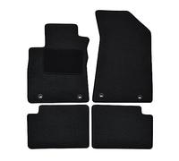 J&J AUTOMOTIVE | Tapis De Sol Noir Velours sur Mesure pour MG ZS 2017-2024 4 pcs, Base Antidérapante,Tapis conducteur renforcé, avec Attaches